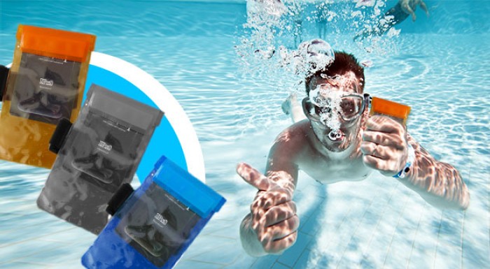 Vodotesné puzdro na mobil - pripevnenie na ruku