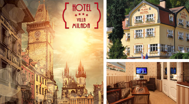 Luxusný Boutique hotel Villa Milada**** v Prahe