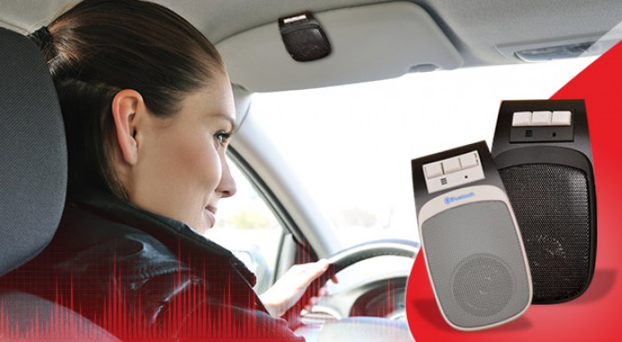 Praktické handsfree do auta s USB nabíjačkou