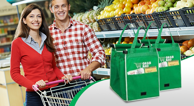 Nákupné tašky s možnosťou prichytenia na košík