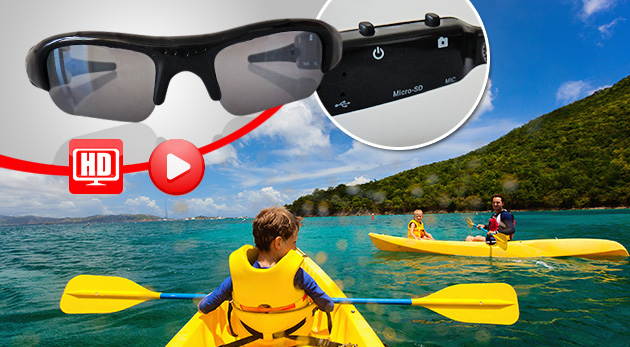 DVR slnečné okuliare s mikro kamerou