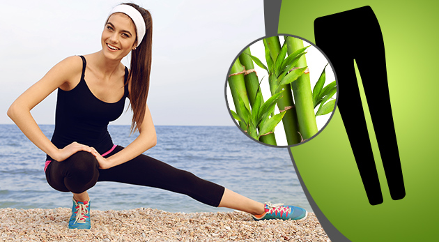 Dámske bambusové trojštvrťové legíny