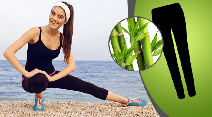 Dámske bambusové trojštvrťové legíny