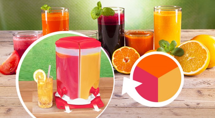 Dávkovač nápojov s 3 zásobníkmi