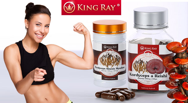 KINGRAY® Cordyceps & Reishi - výživové tablety