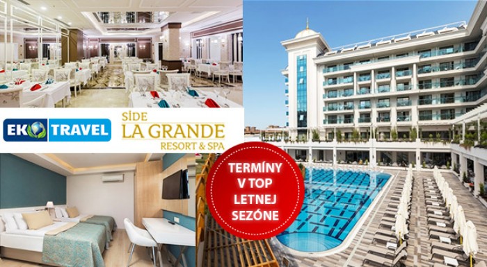 8 dní v tureckom rezorte Side La Grande*****