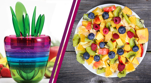 Šikovný odšťavovač a krájač ovocia