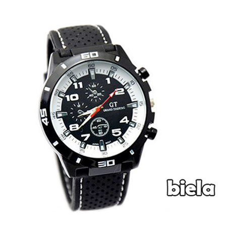 Pánske hodinky značky GT Grand Touring, farba biela