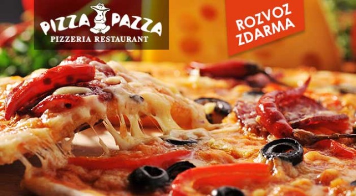 Dve pizze s donáškou od Pizza Pazza s nápojmi