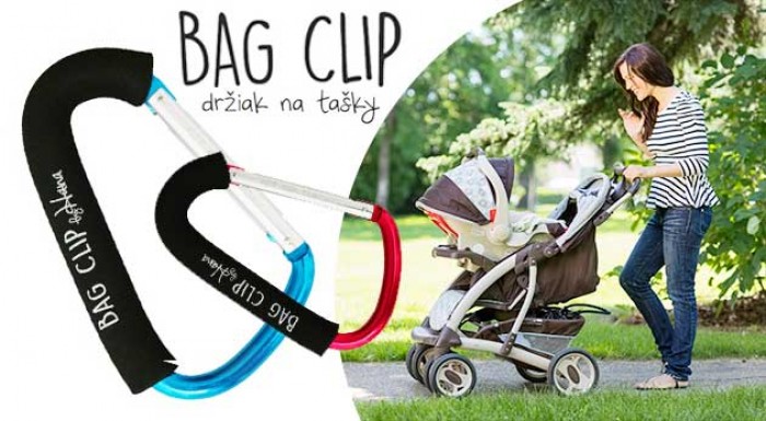 Držiak na tašky na kočík či vozík