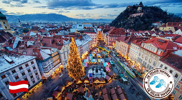 Vianočné trhy v Grazi so sprievodom čertov