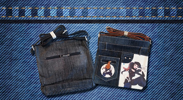 Štýlové riflové kabelky