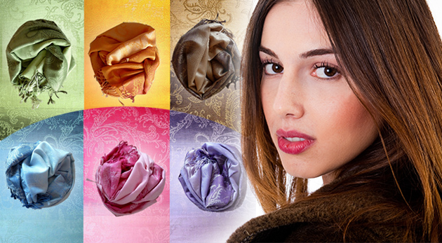 NOVÉ zaujímavé farby PAŠMÍN. Pastelové odtiene s orientálnymi vzormi za akciovú cenu.
