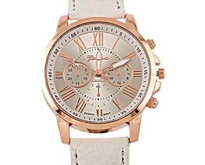 Dámske hodinky Geneva Platinum - farba biela