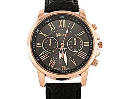 Dámske hodinky Geneva Platinum - farba čierna