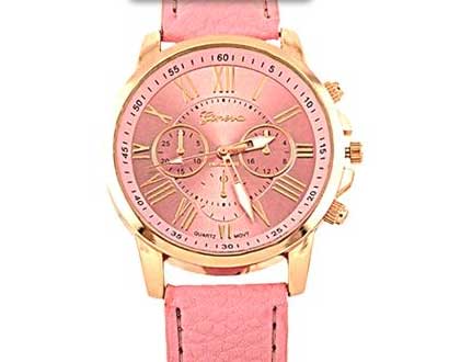 Dámske hodinky Geneva Platinum - farba ružová