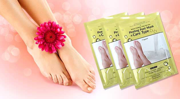 Exfoliačné ponožky pre krásne a hebké nohy