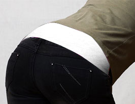 Sťahujúci bedrový pás - biely, veľk. S