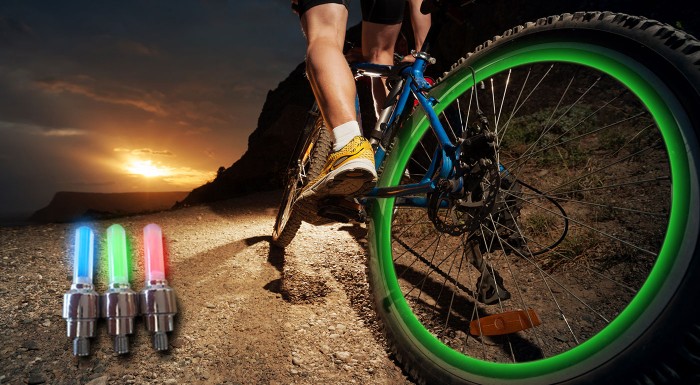 LED svetlo na kolesá