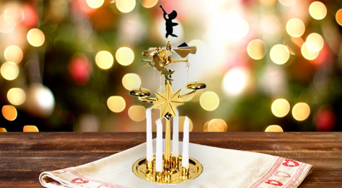 Vianočný svietnik anjelské zvonenie