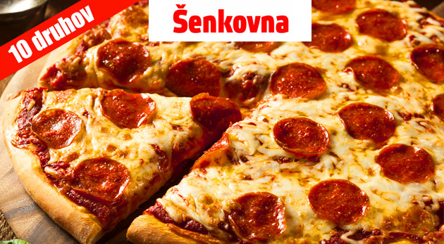 Chrumkavá pizza v pube Šenkovna v Košiciach