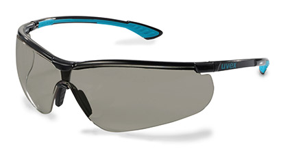 Okuliare UVEX Sportstyle, čierno-tyrkysový rám