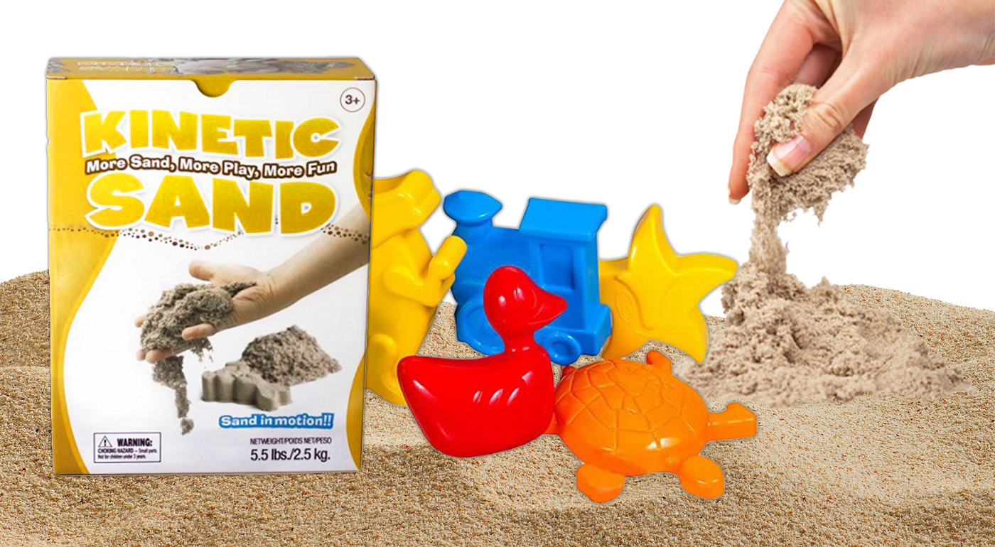 Certifikovaný tekutý piesok - 2,5 kg + formičky