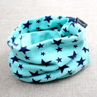 Hrejivý nákrčník pre deti a tínedžerov - vzor hviezda - tyrkysový