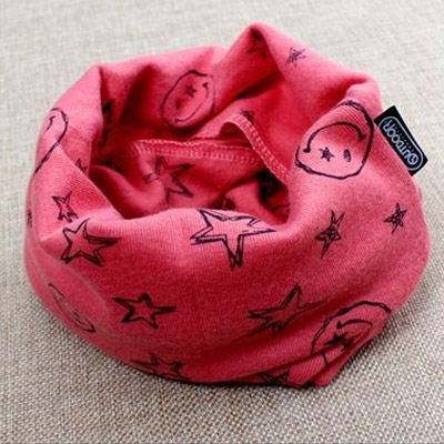 Hrejivý nákrčník pre deti a tínedžerov - vzor úsmev - červený