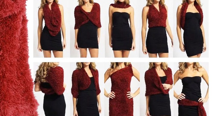 Magický strapatý šál 20 v 1