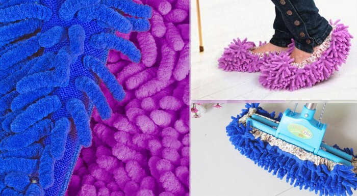 Praktické mop papuče na upratovanie