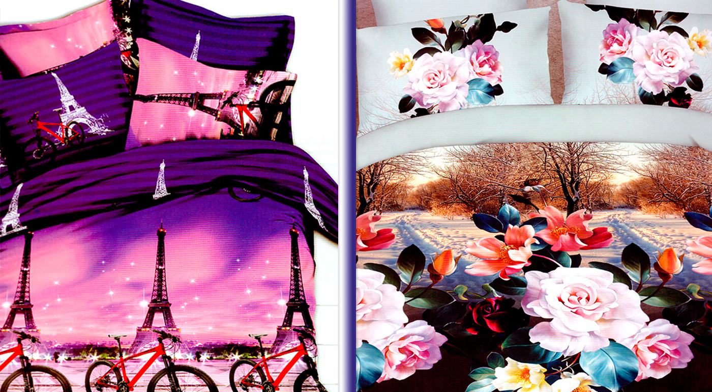 Trendy 3D posteľné obliečky