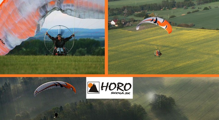 Tandemový motorový paragliding na Liptove