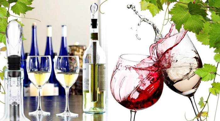 Chladič vína 3v1 s aerátorom a odlievačom