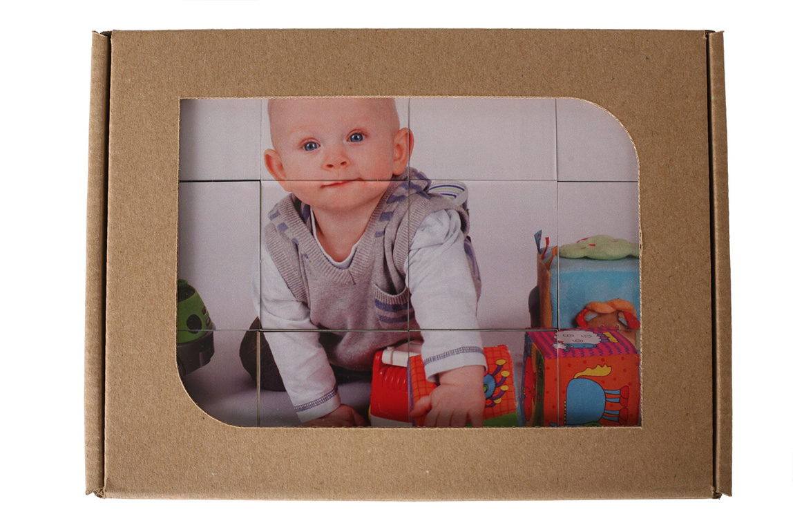 Detské kocky s fotopotlačou v darčekovej krabičke - 12 kociek v balení