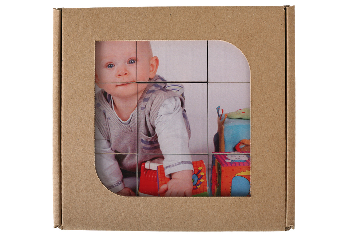 Detské kocky s fotopotlačou v darčekovej krabičke - 9 kociek v balení