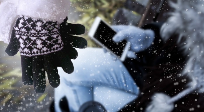 Špeciálne rukavice na dotykové mobily