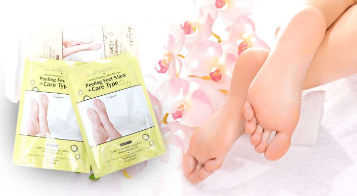 Exfoliačné ponožky - akcia 3+1 zadarmo