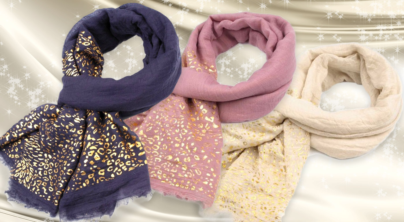 Pestré dámske šály