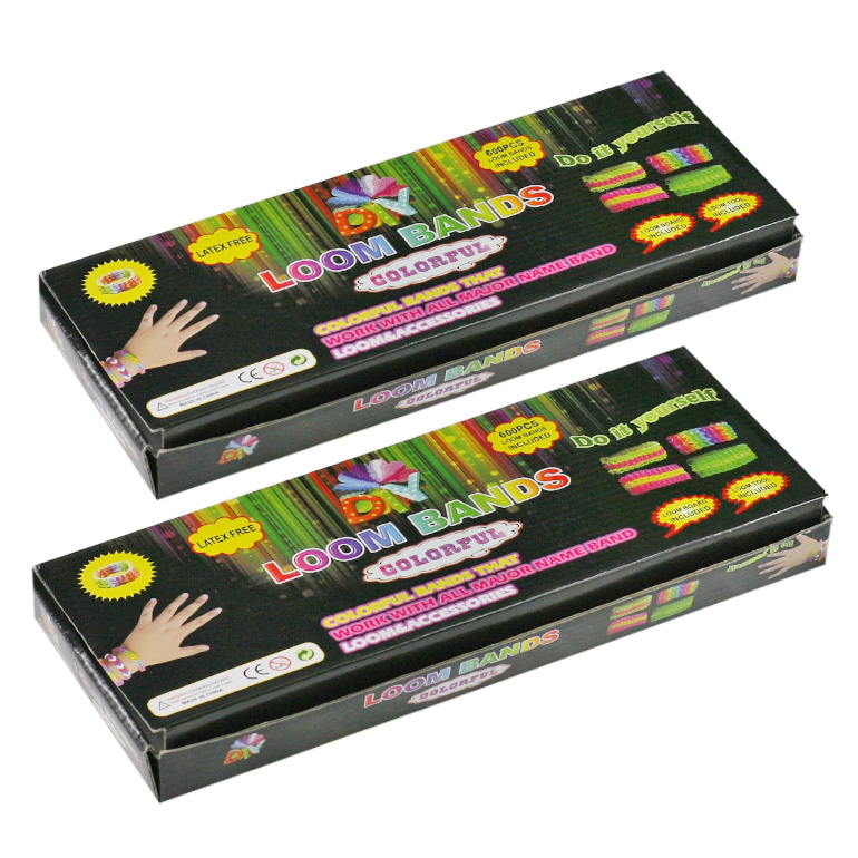 2 sady po 600ks (1200 ks) gumičiek Loom bands