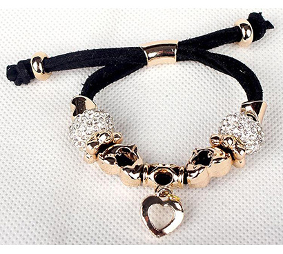 Shamballa náramok čierny v darčekovom balení