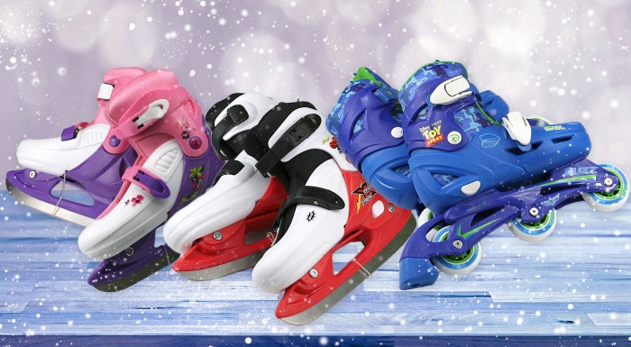 Ľadové alebo kolieskové korčule pre deti