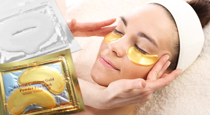 Kolagénová maska na oči alebo pery
