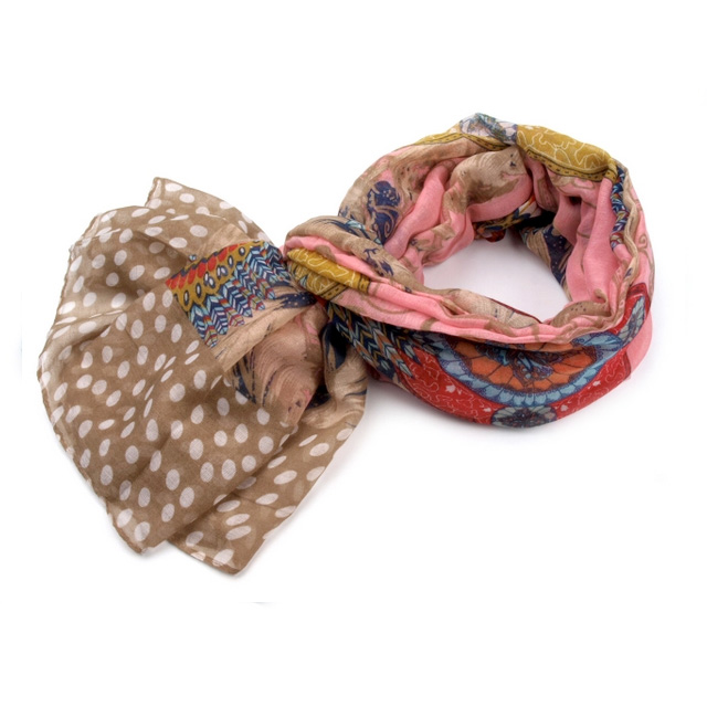 Šál orient - ružová