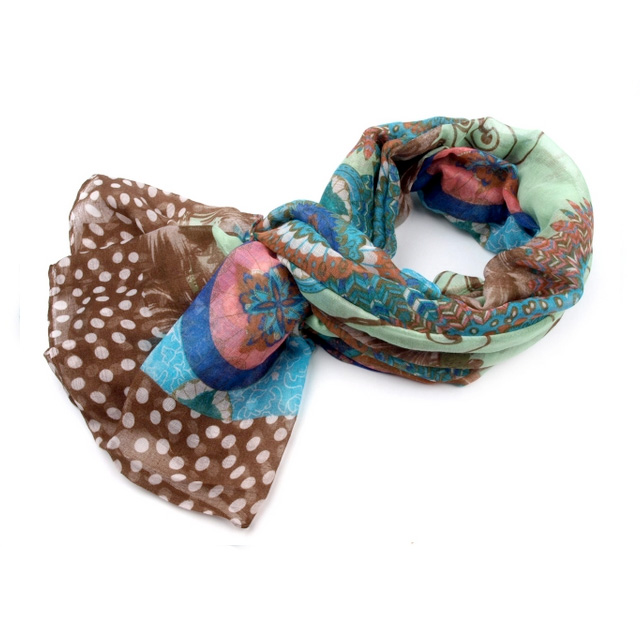 Šál orient - zelená