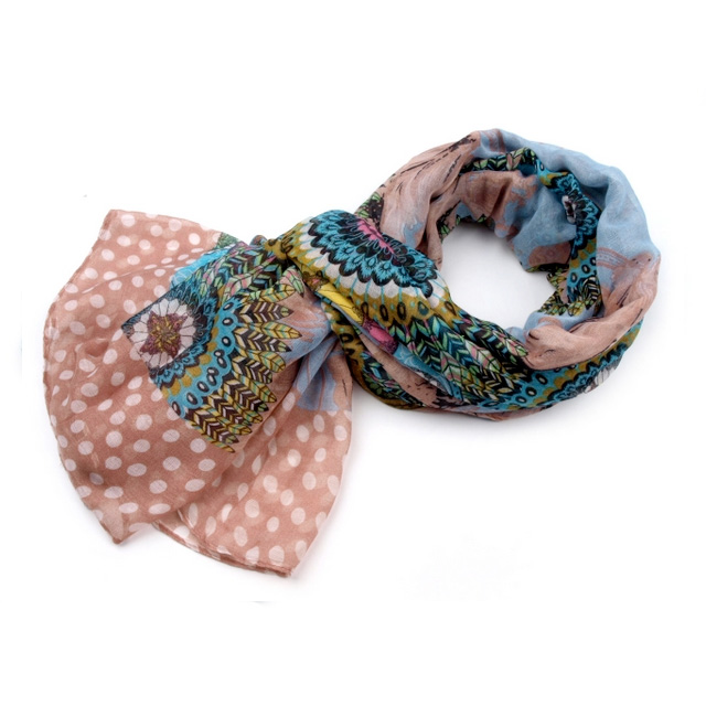 Šál orient - modrá