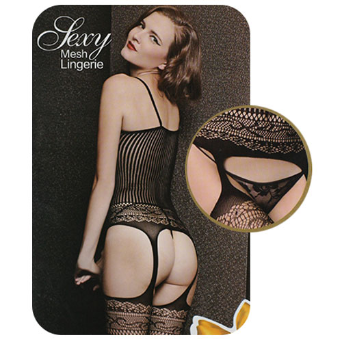 Dámske sexi pletené erotické prádlo - model 2