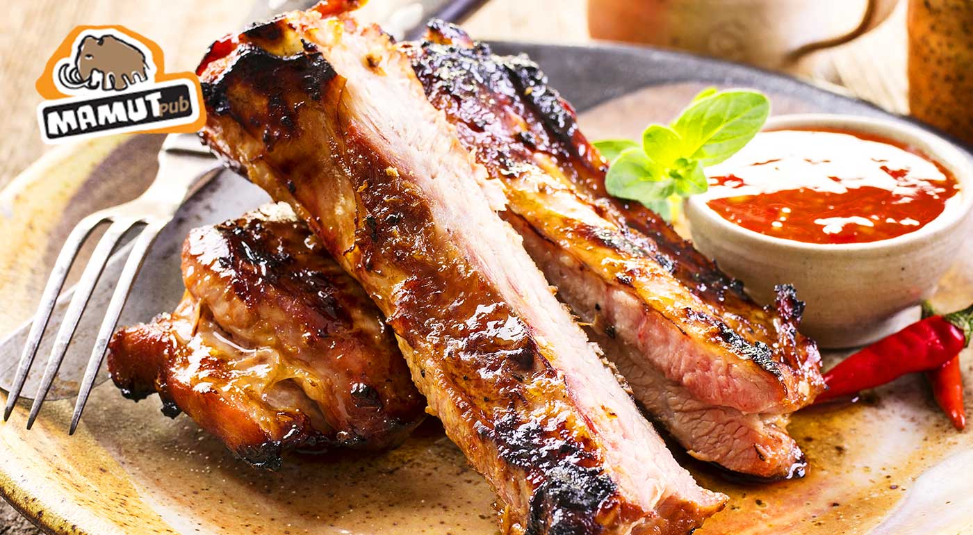 Grilované rebierka v Mamut pube