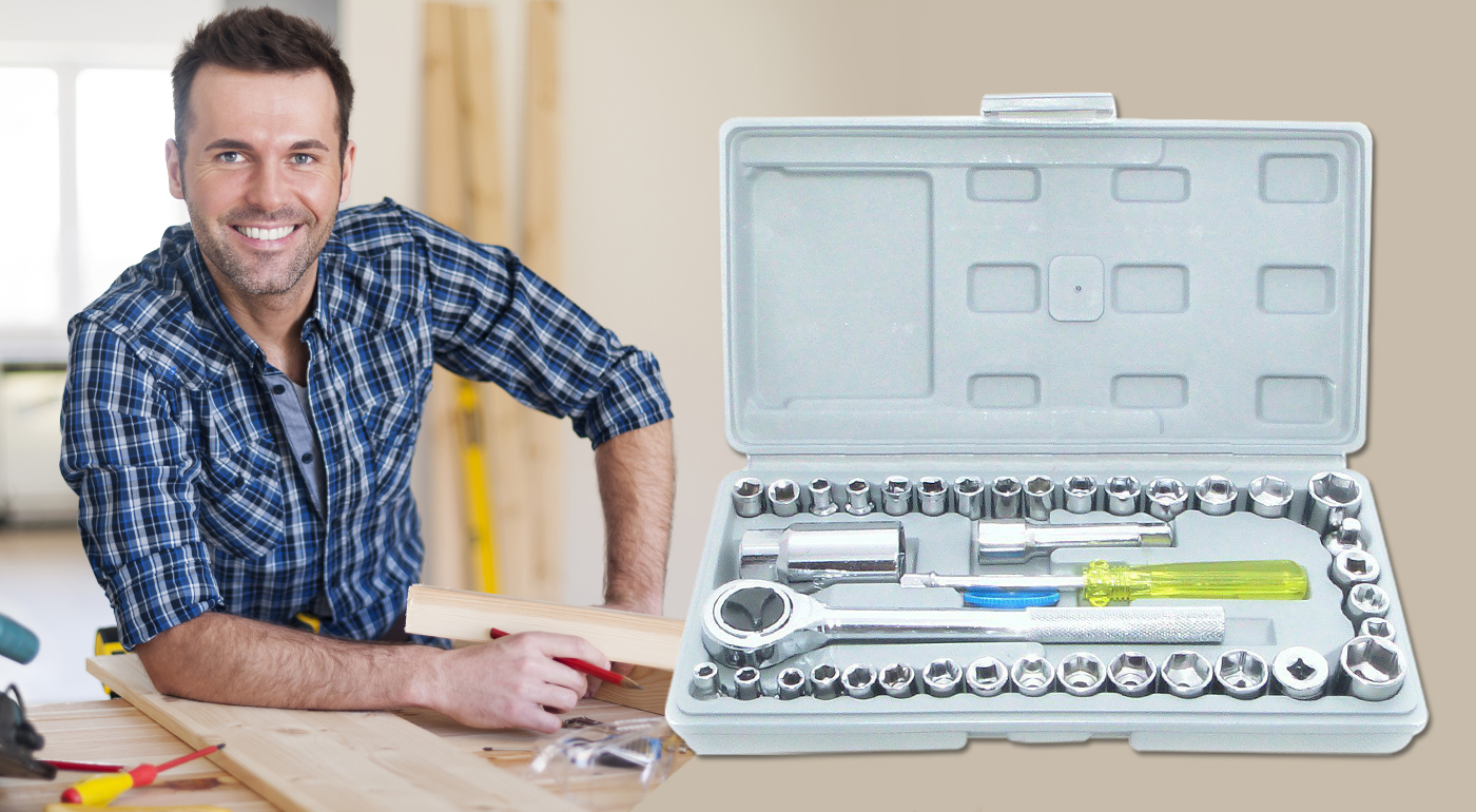 Sady náradia Gola a Tidal v plastovom kufríku