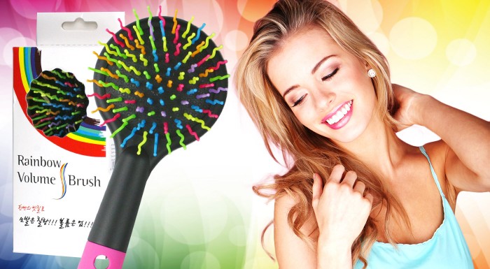 Dúhová kefa na vlasy Rainbow Volume S Brush